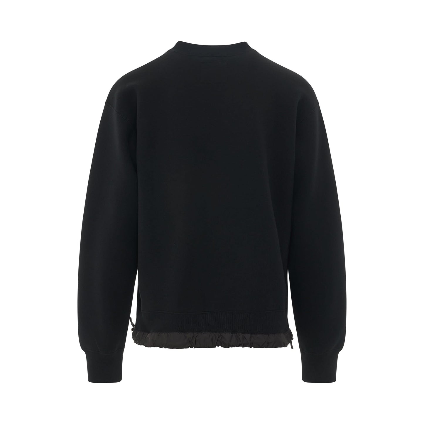 S Studs Sponge Sweatshirt in Black