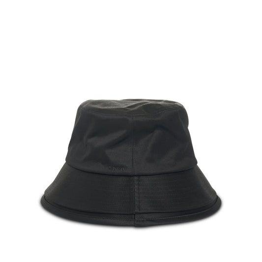 Double Brim Hat in Black