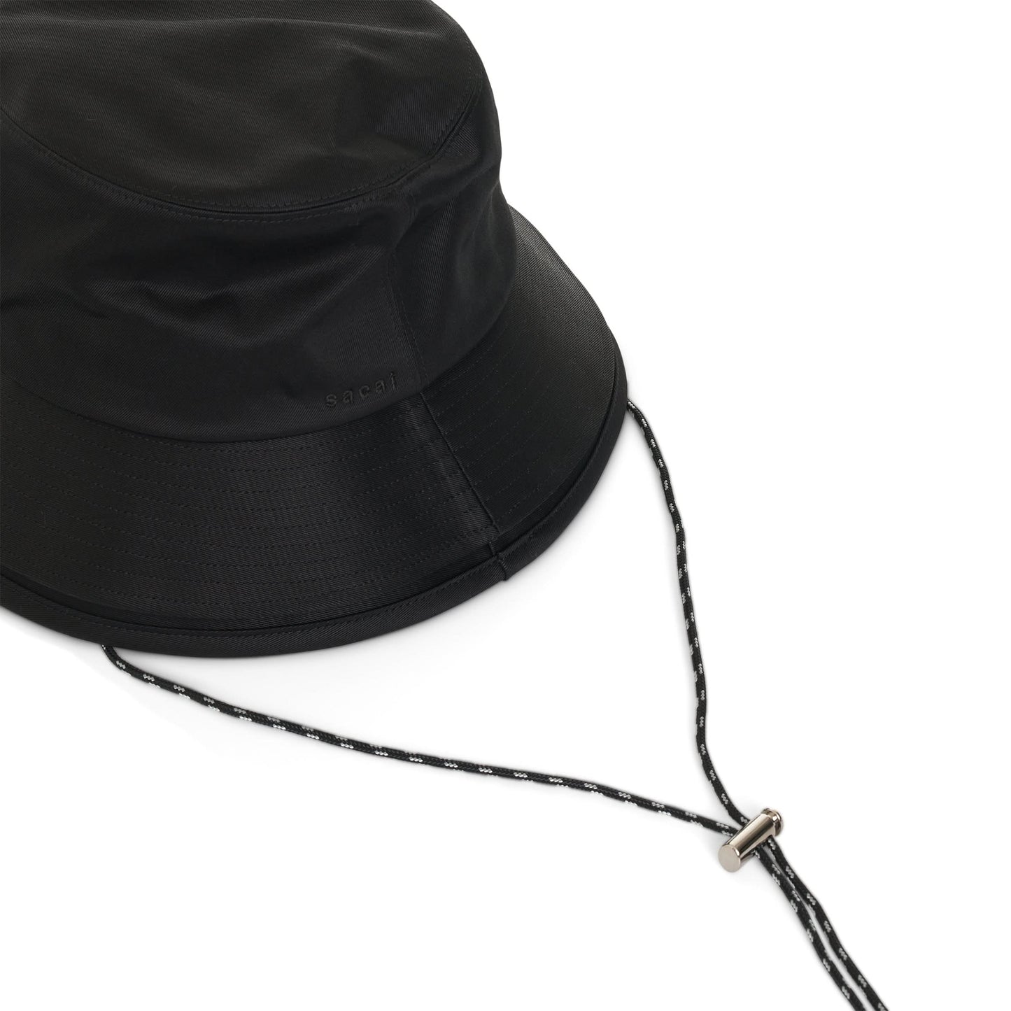 Double Brim Hat in Black