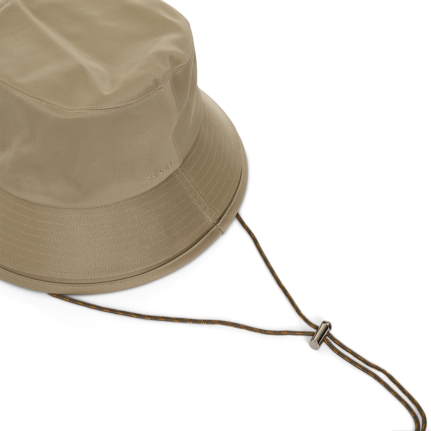 Double Brim Hat in Beige