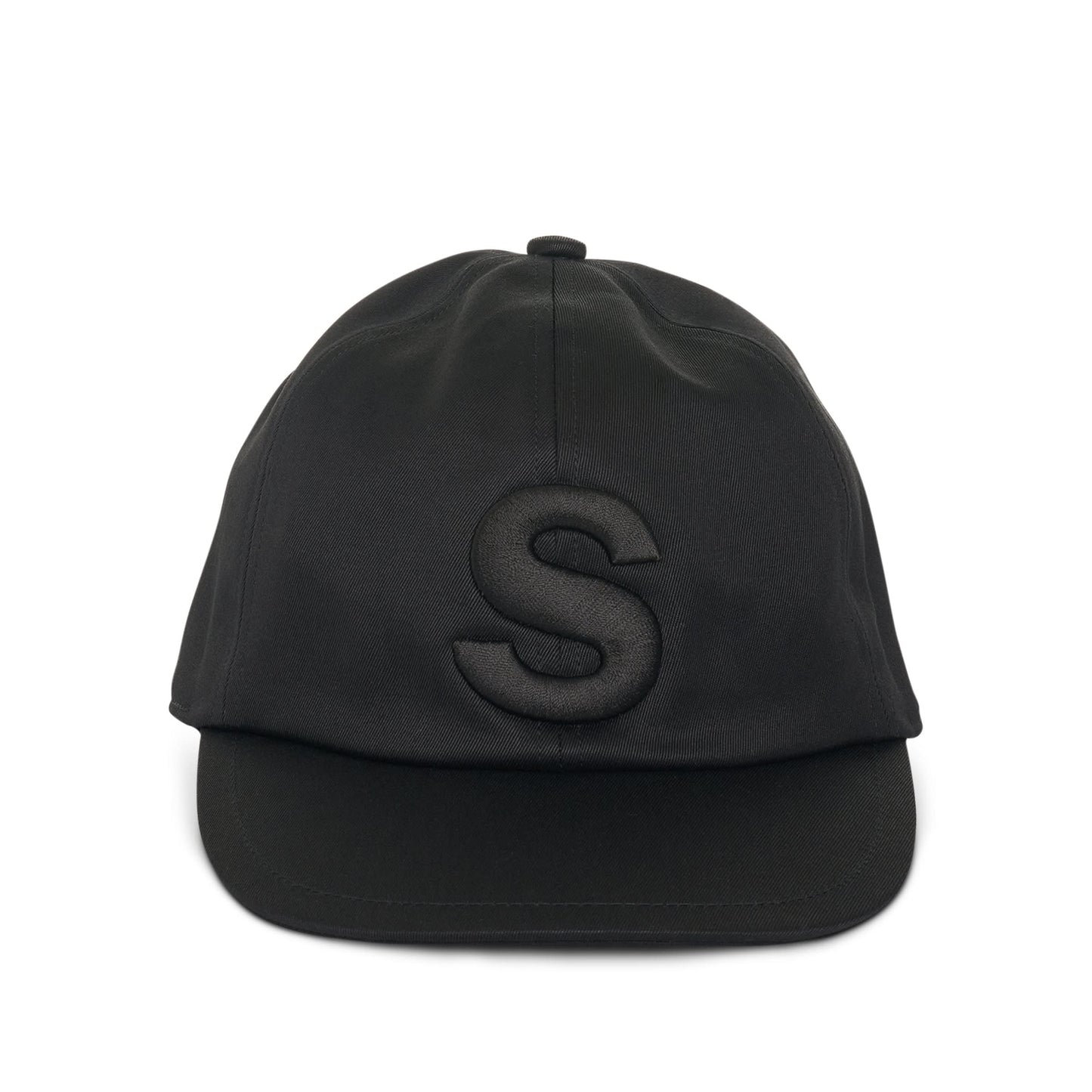 S Logo Cap in Black