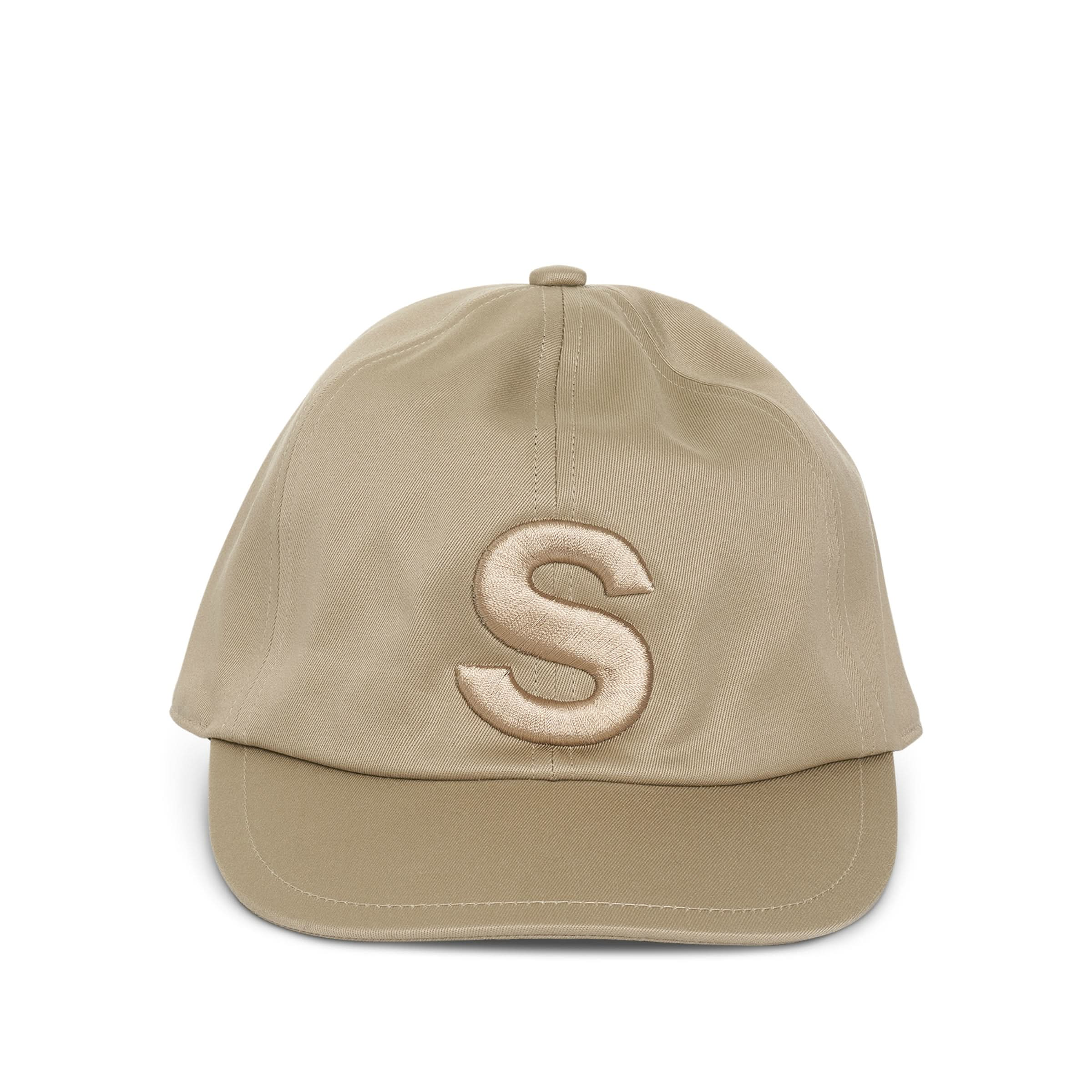 S Logo Cap in Beige