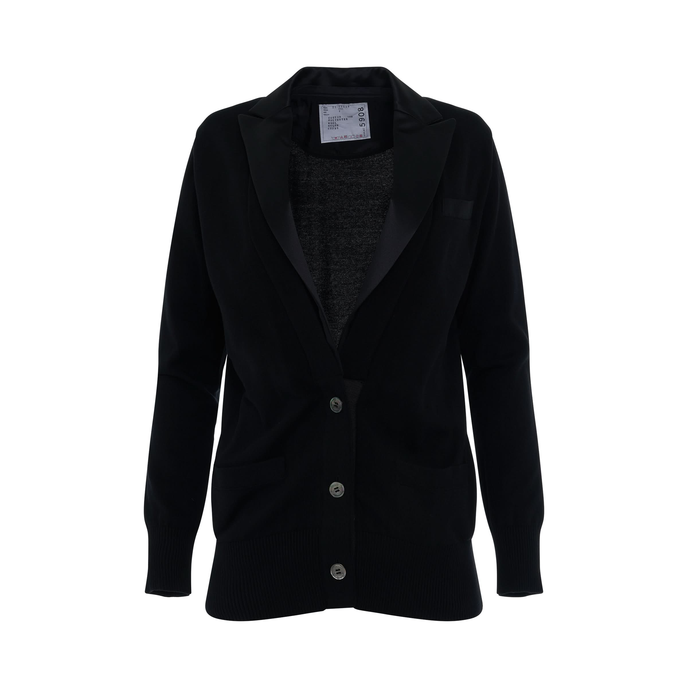 Suiting 
Knit Jacket in Black