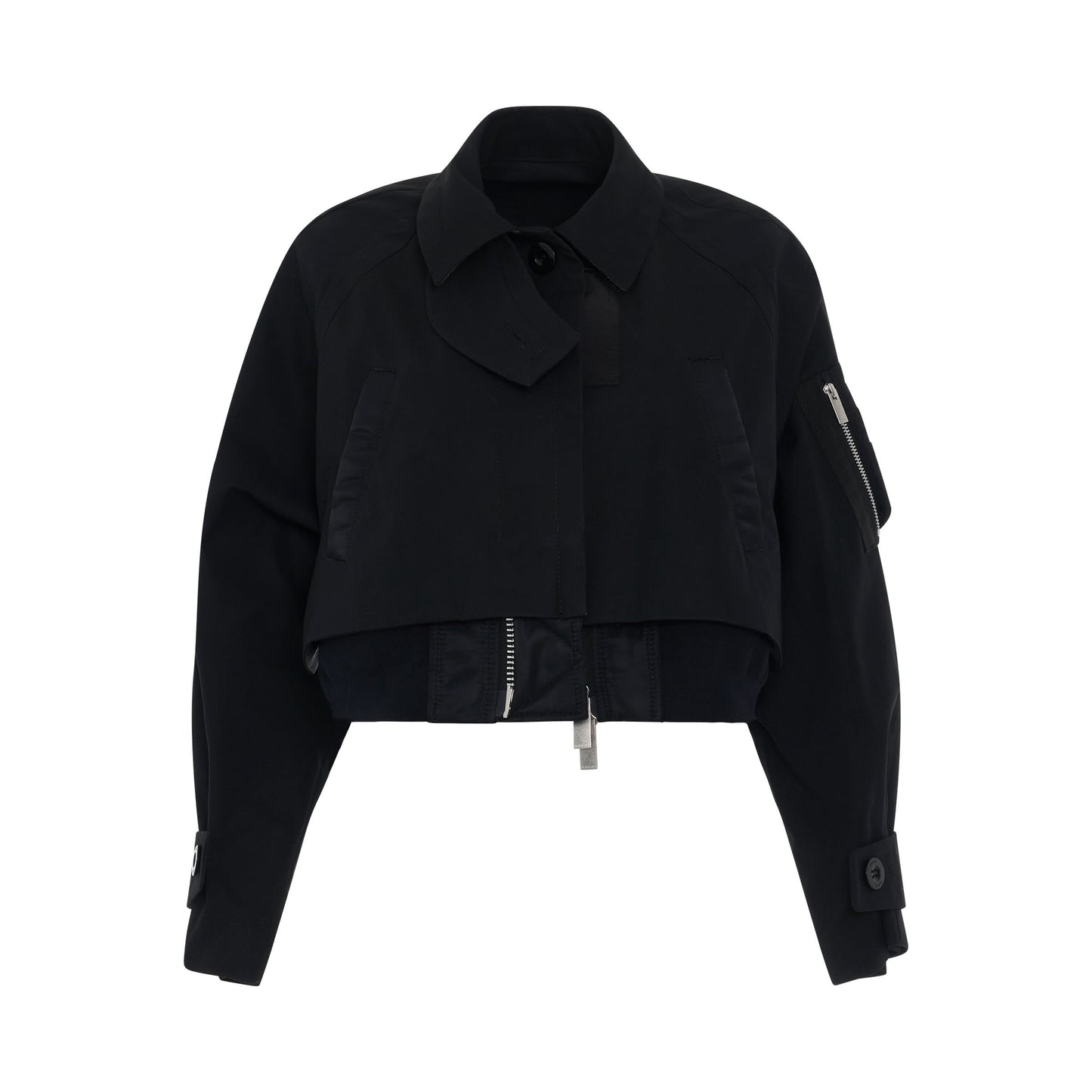 Cotton Coating Jacket in Black