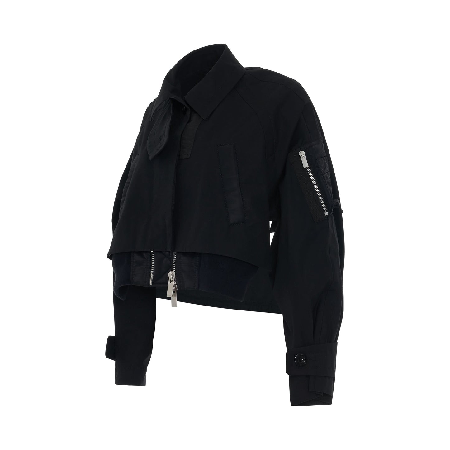 Cotton Coating Jacket in Black