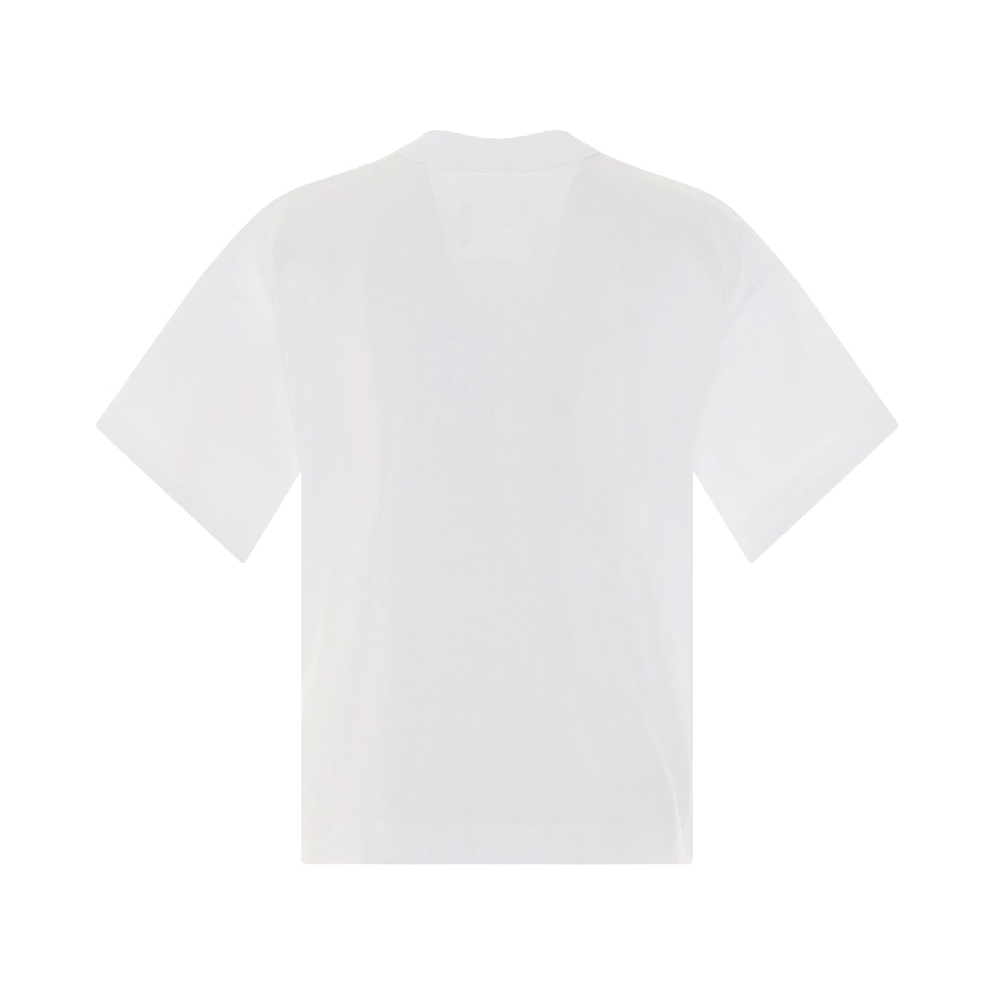 S Studs Cotton Jersey T-Shirt in White