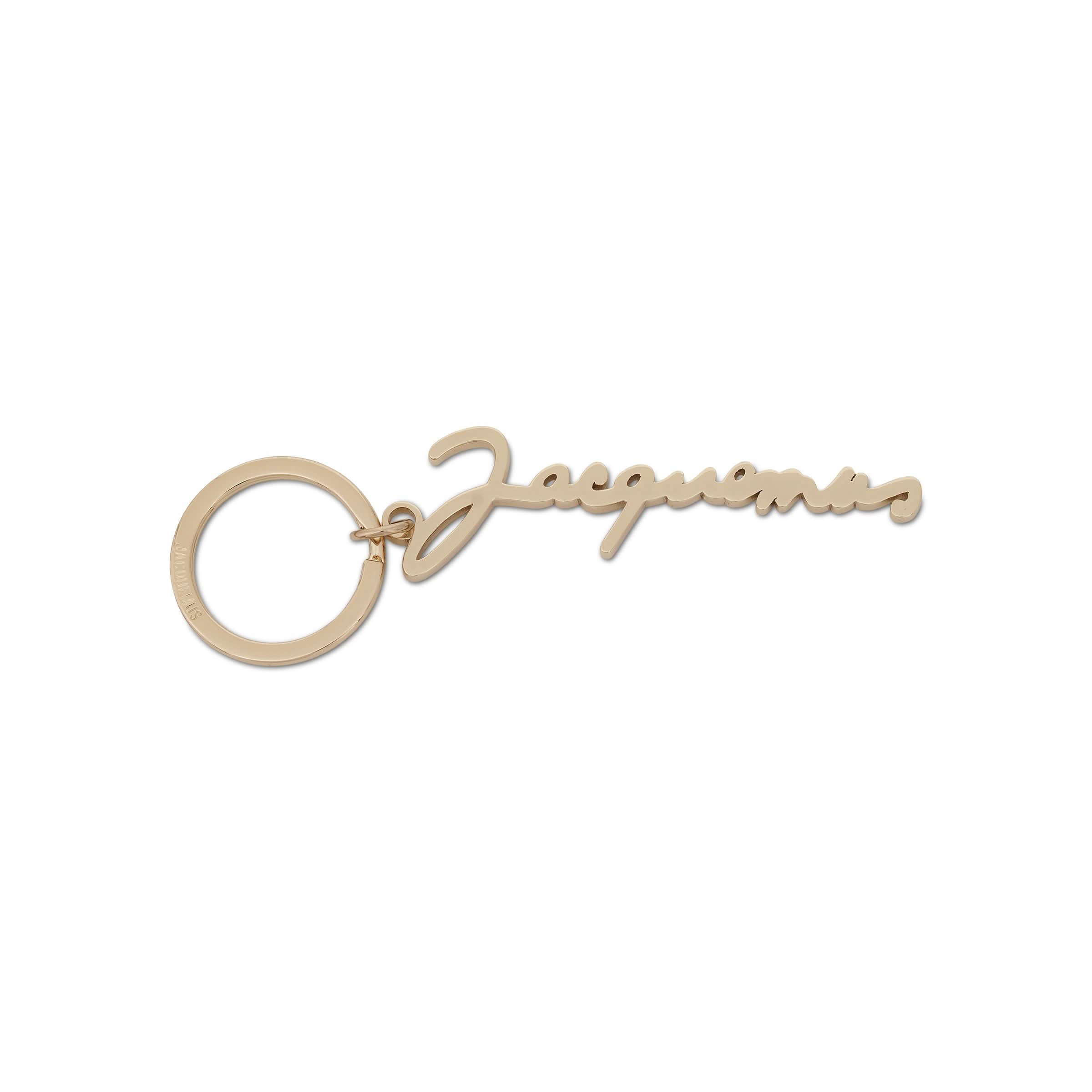 Signature Keyring in Light Gold