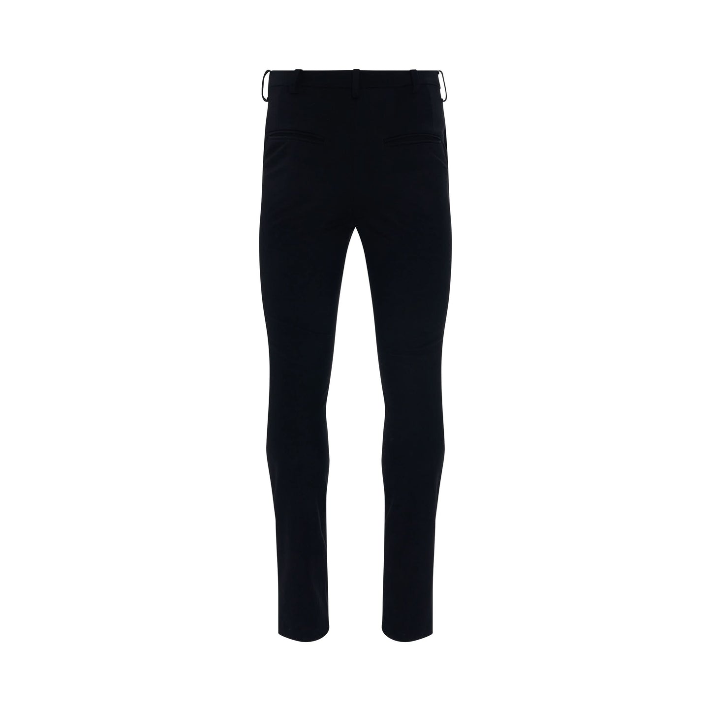 Stretching Tape Trousers in Black