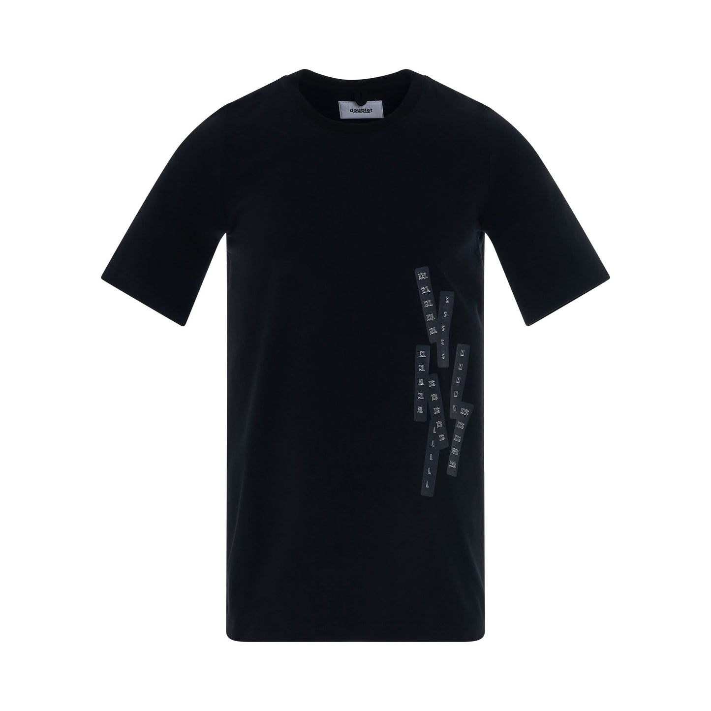 Stretching Tape T-Shirt in Black