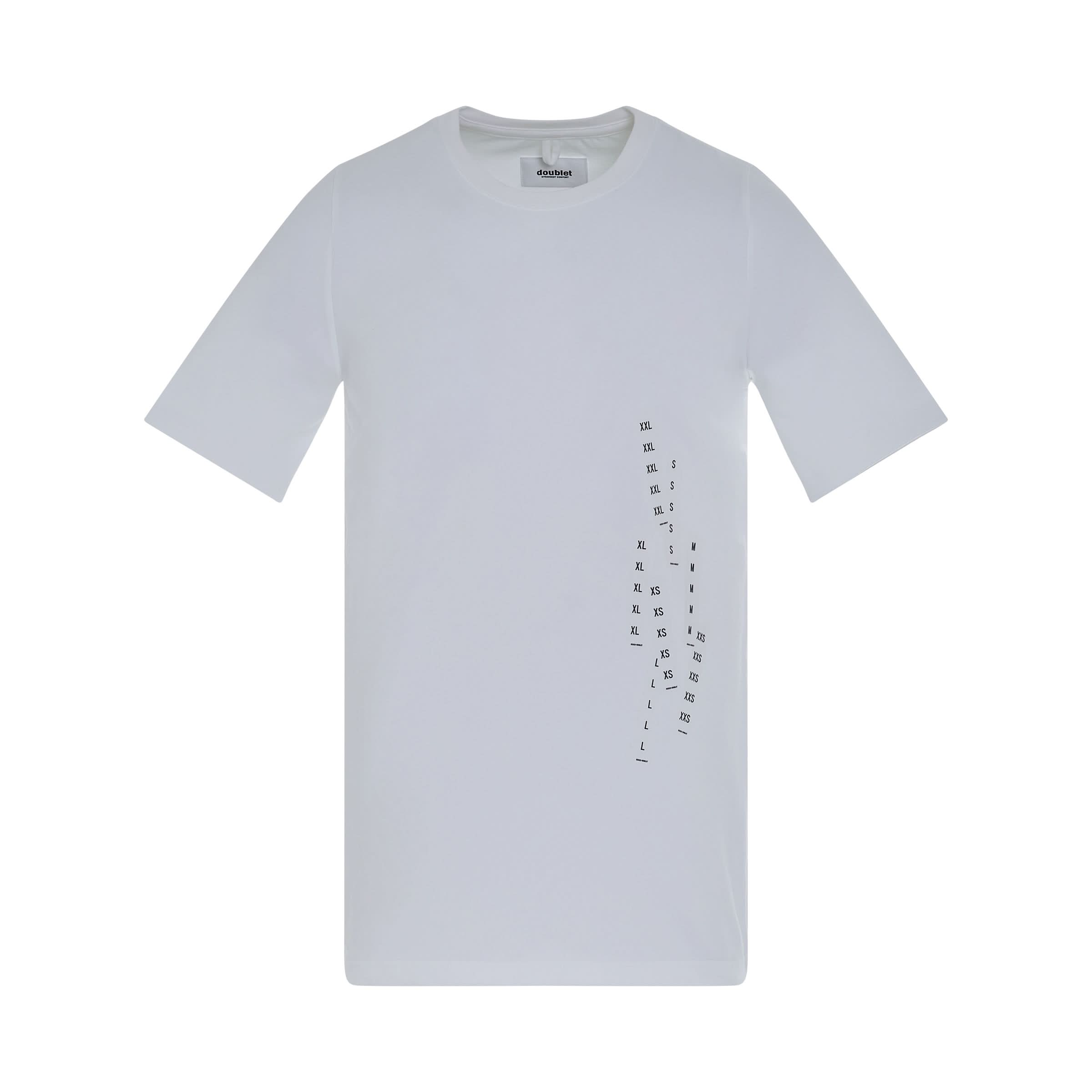 Stretching Tape T-Shirt in White