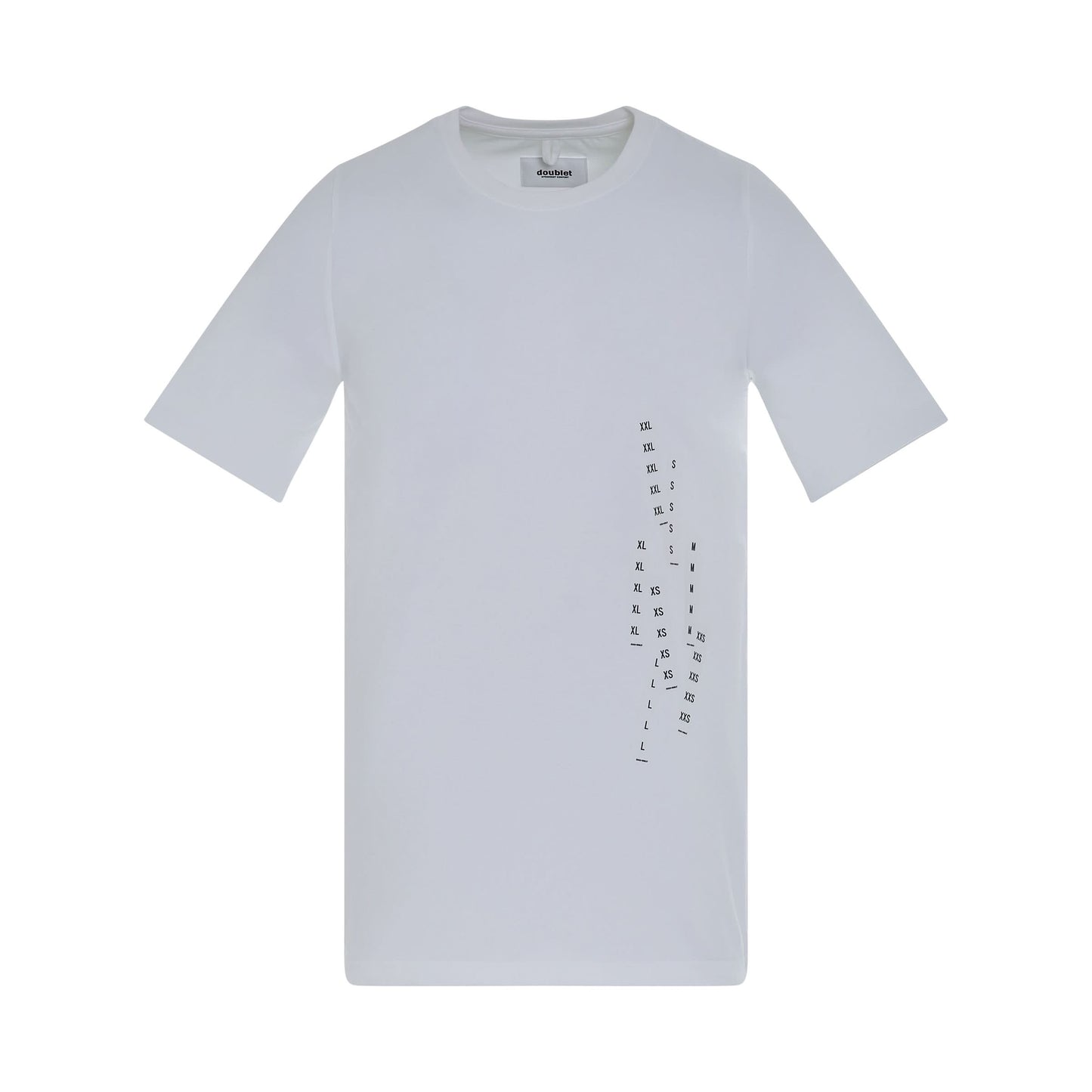 Stretching Tape T-Shirt in White