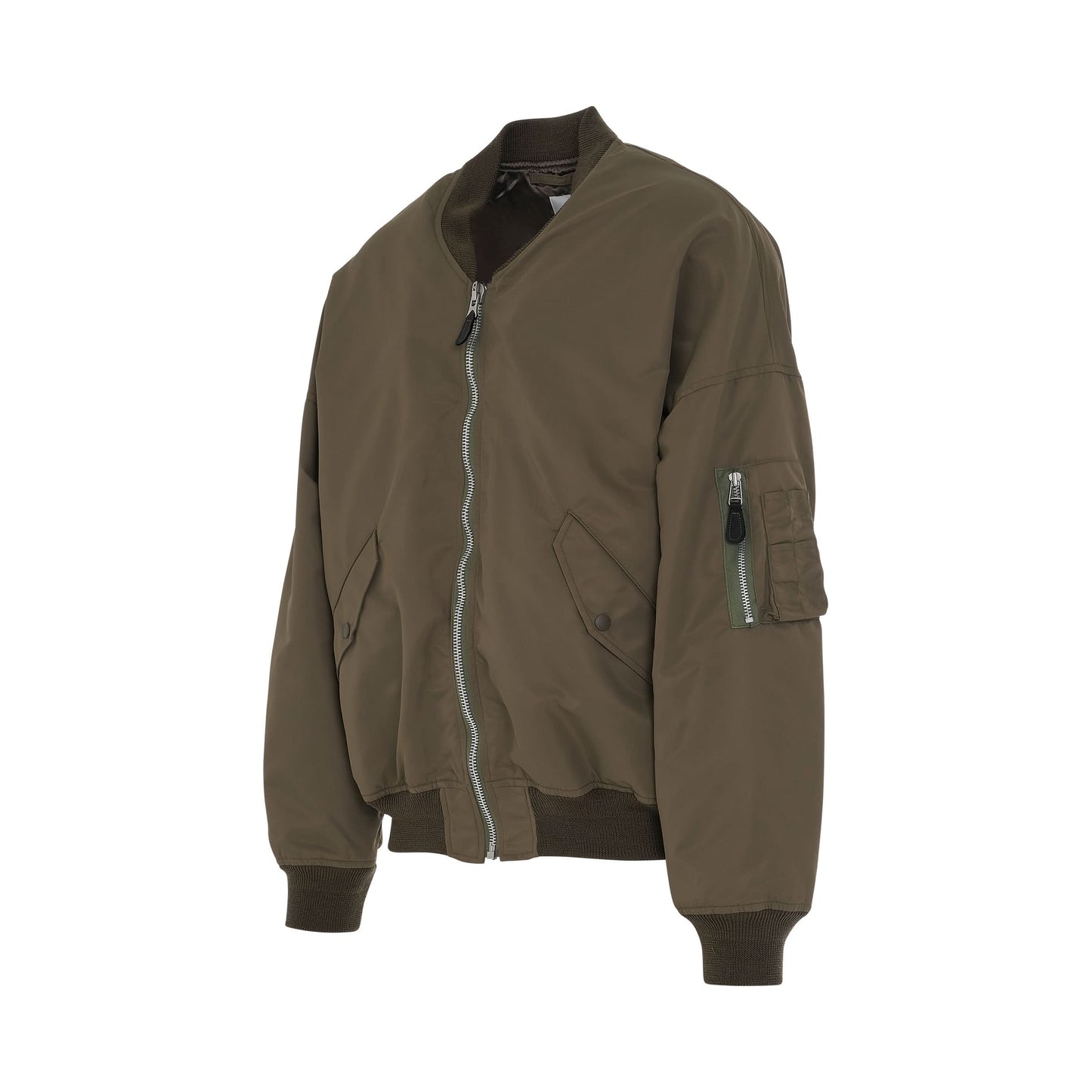 Vegetable Dyed MA-1 Bomber Jacket in Olive