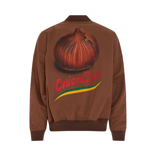 Vegetable Dyed MA-1 Bomber Jacket in Onion