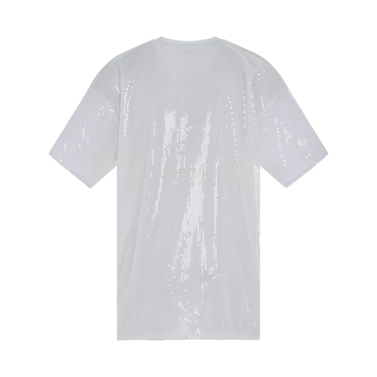 Vegetable Printed Spangle T-Shirt in White