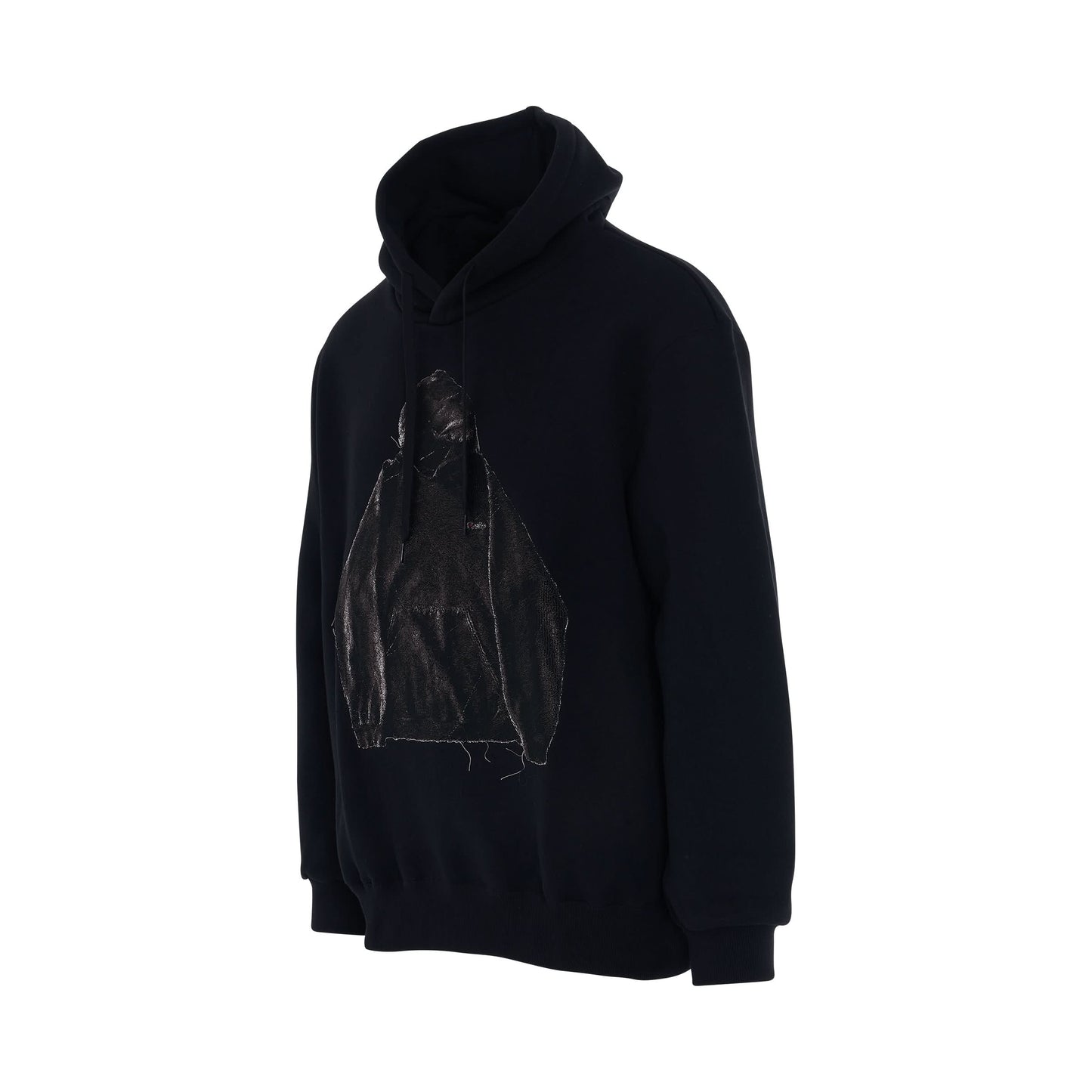 Photo Stitch Hoodie in Black