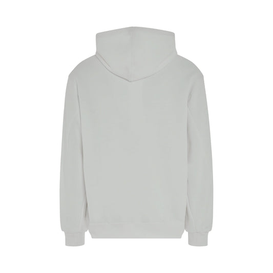 Photo Stitch Hoodie in White