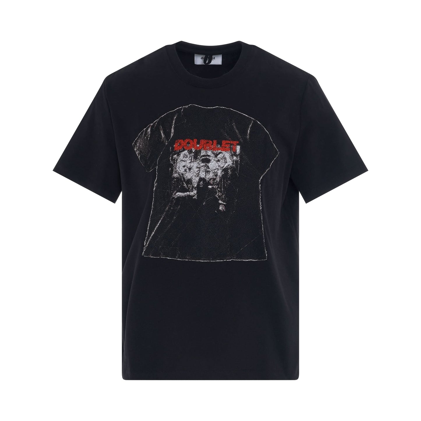 Photo Stitch T-Shirt in Black