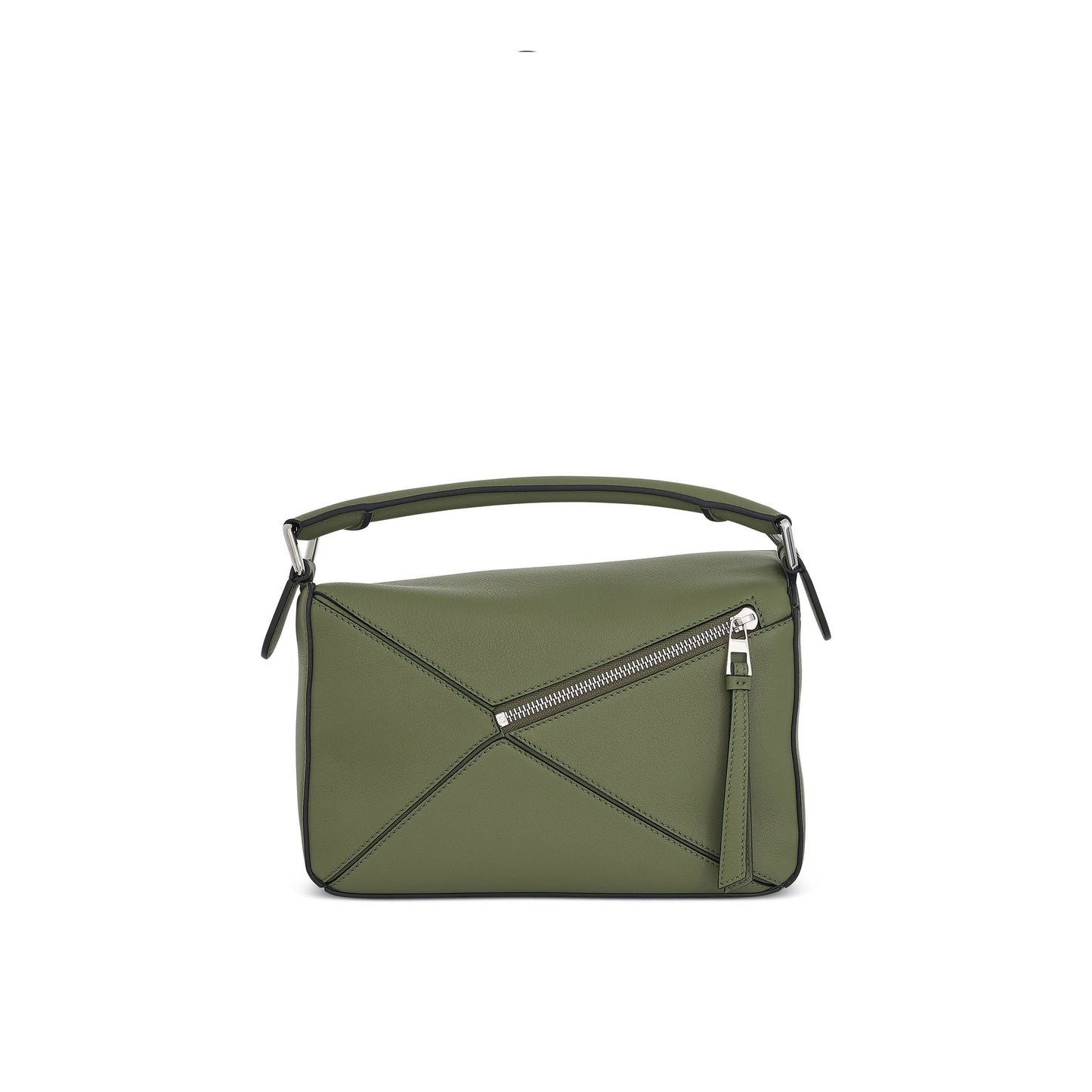 Small Puzzle Bag in Classic Calfskin in Avocado Green