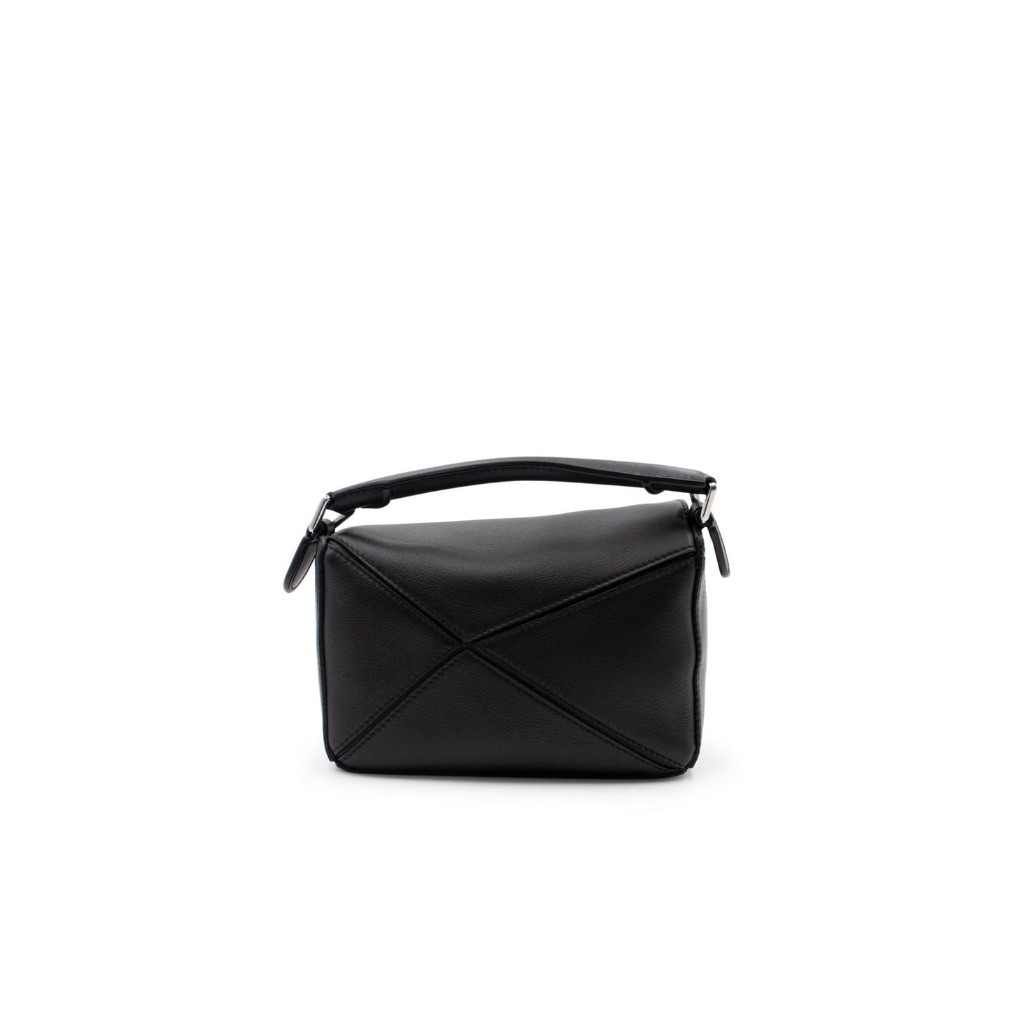 Mini Puzzle Bag in Classic Calfskin in Black