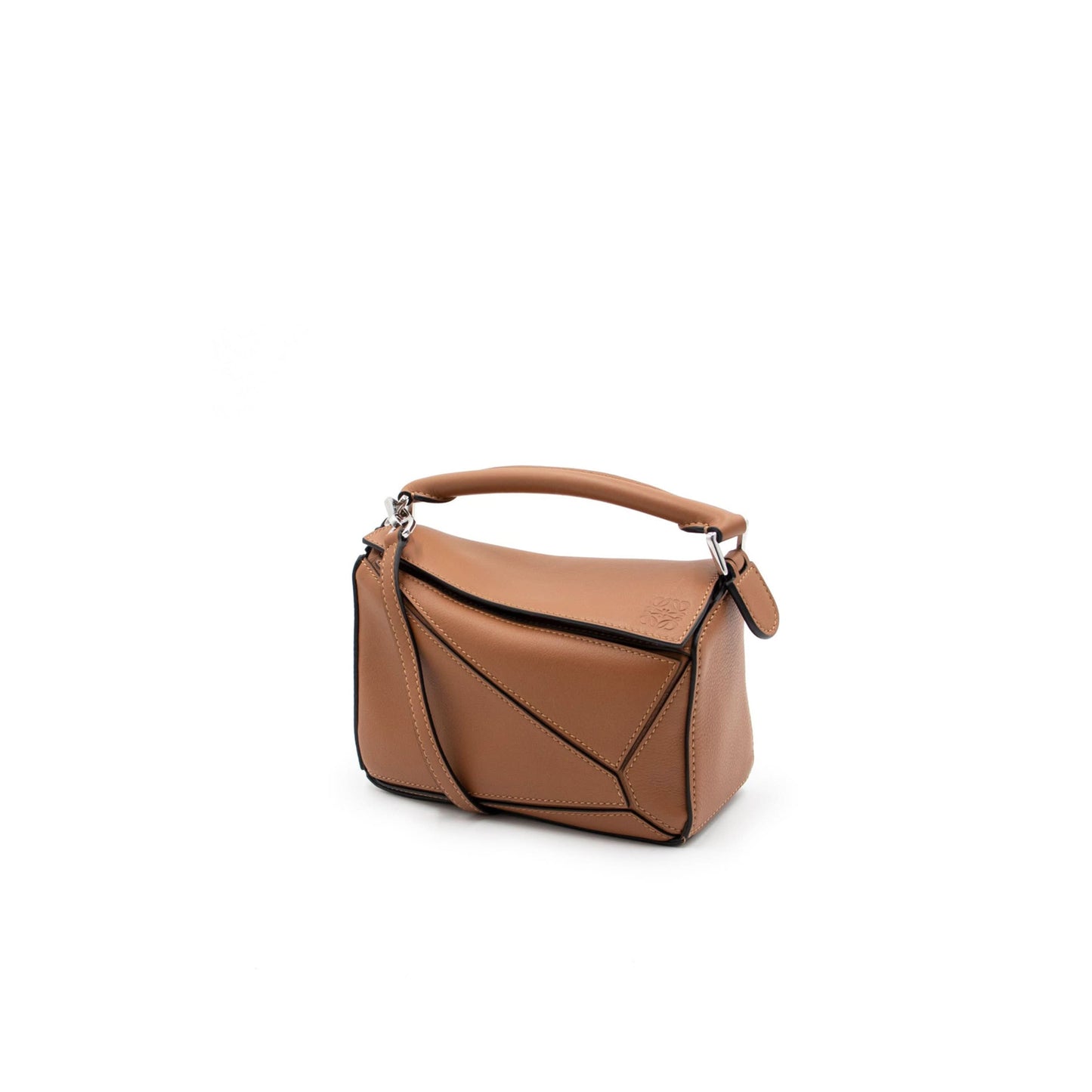 Mini Puzzle Bag in Classic Calfskin in Tan