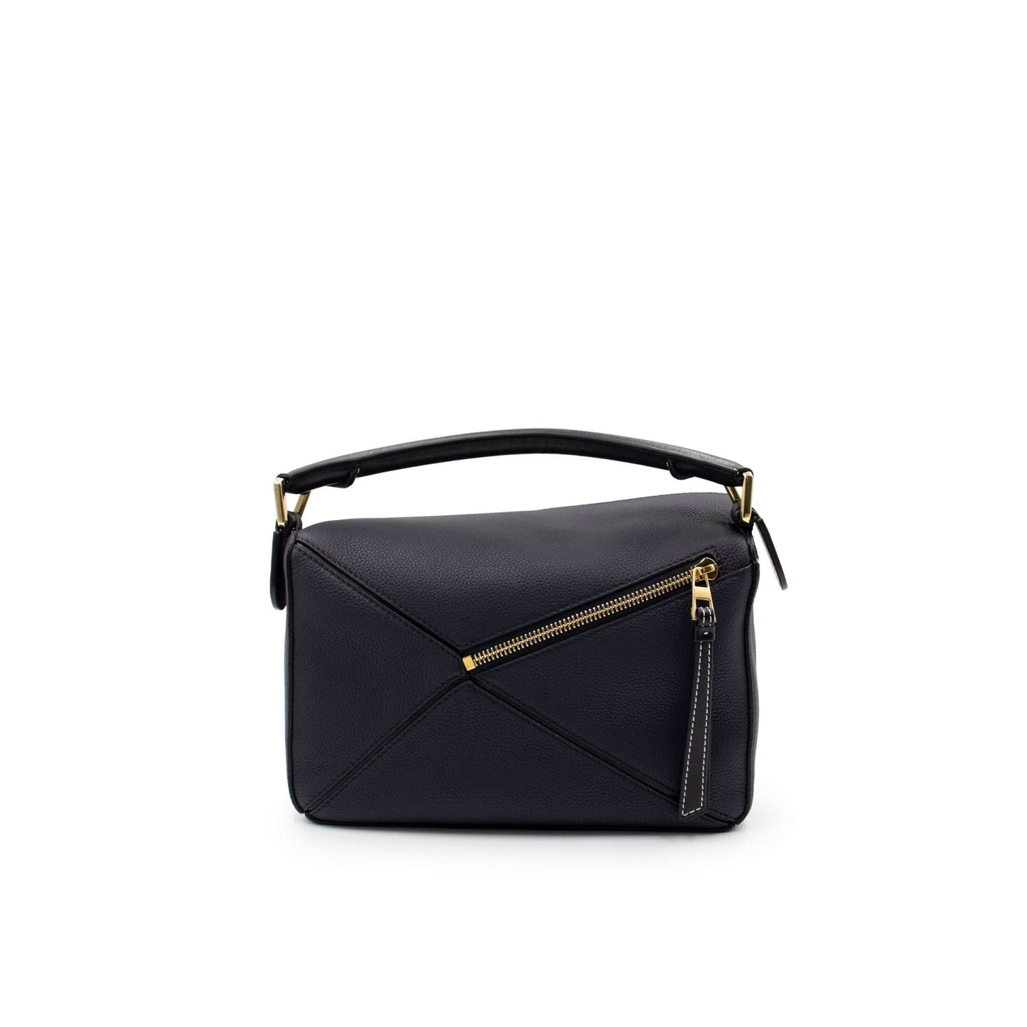 Small Puzzle Bag in Soft Grained Calfskin in Midnight Blue