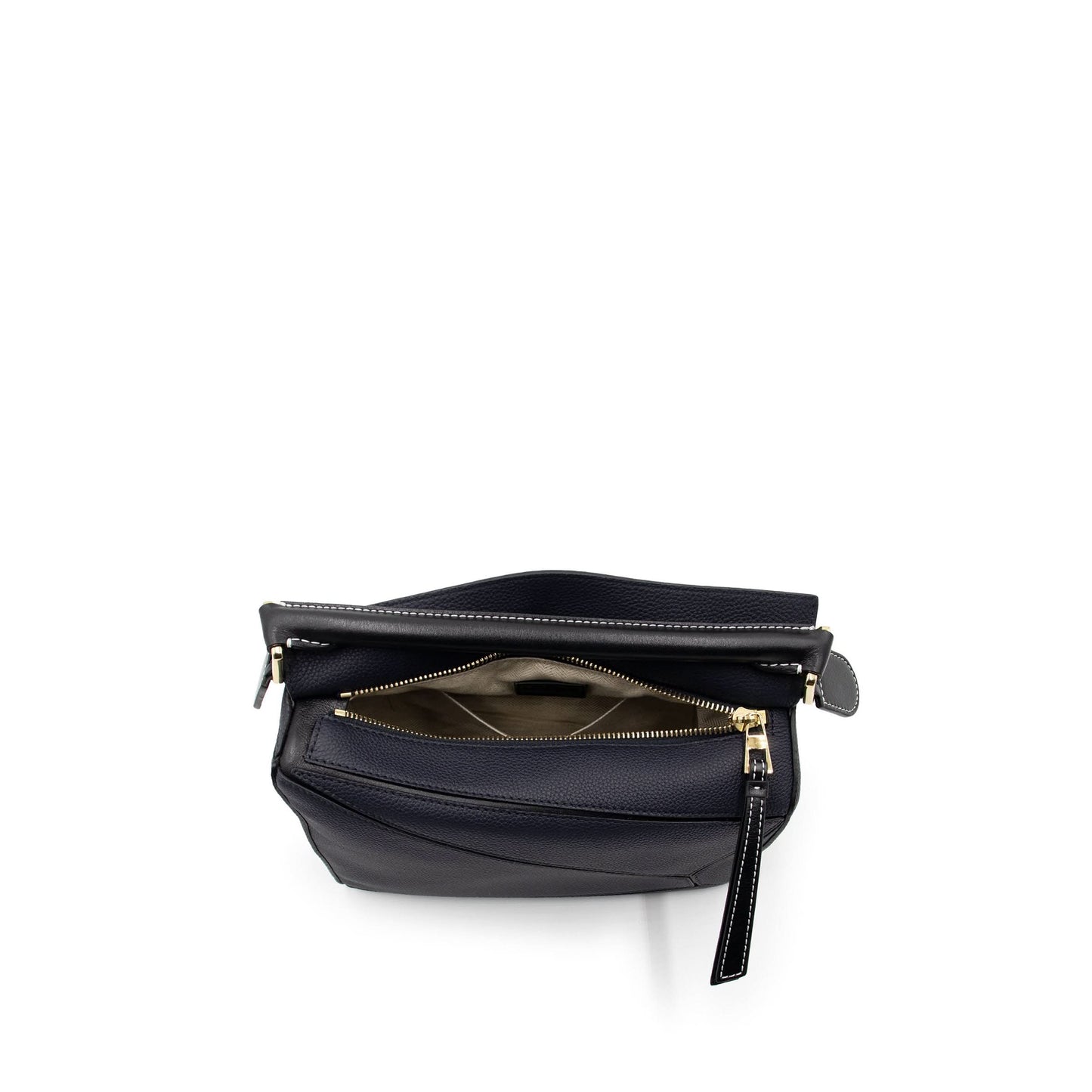 Small Puzzle Bag in Soft Grained Calfskin in Midnight Blue