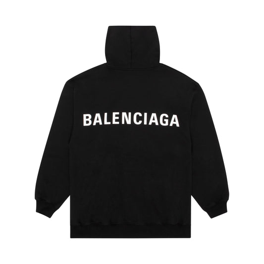 Classic Back Logo Hoodie in Black