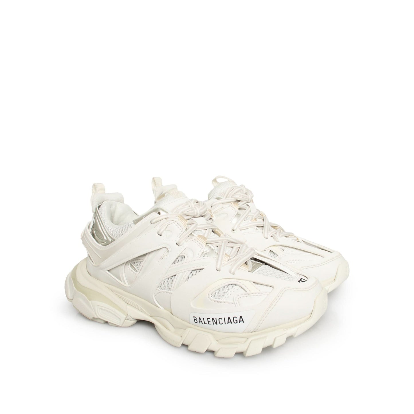 Track Sneakers in White