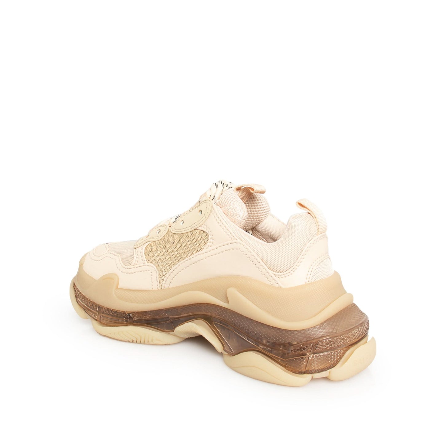 Triple S Clear Sole Sneakers in Nude