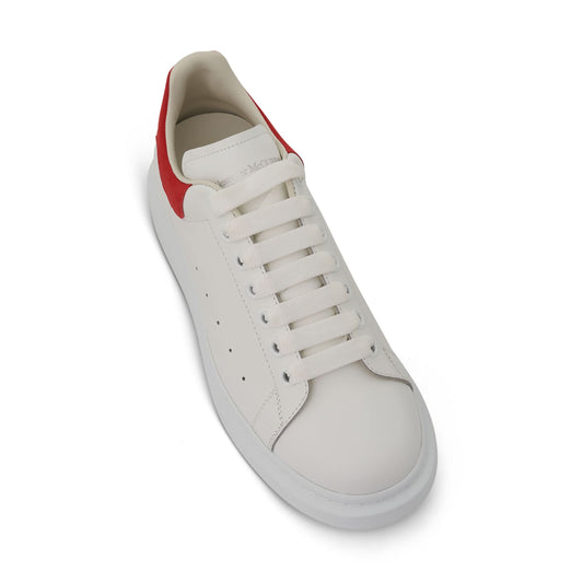 Larry Oversized Sneaker in White/Lust Red