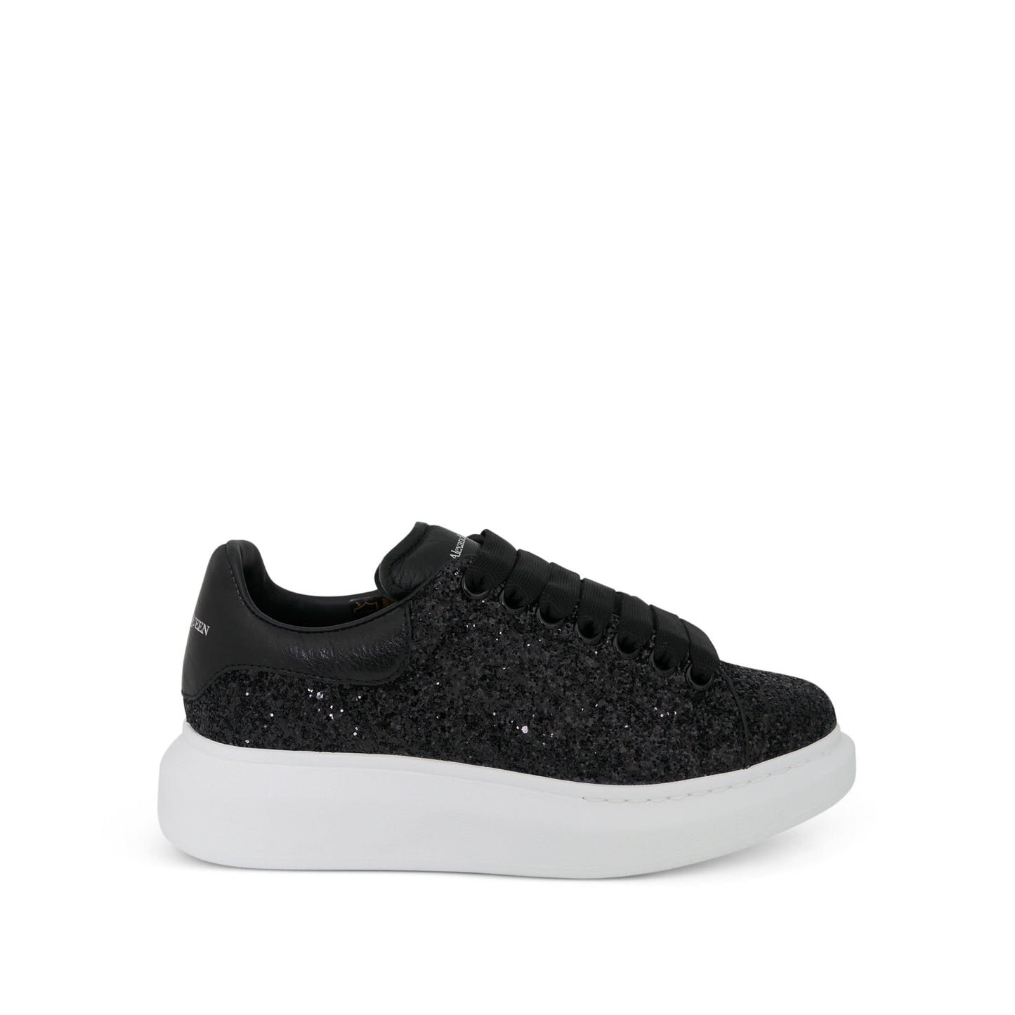 Larry Oversized Heel Sneakers in Black/Black