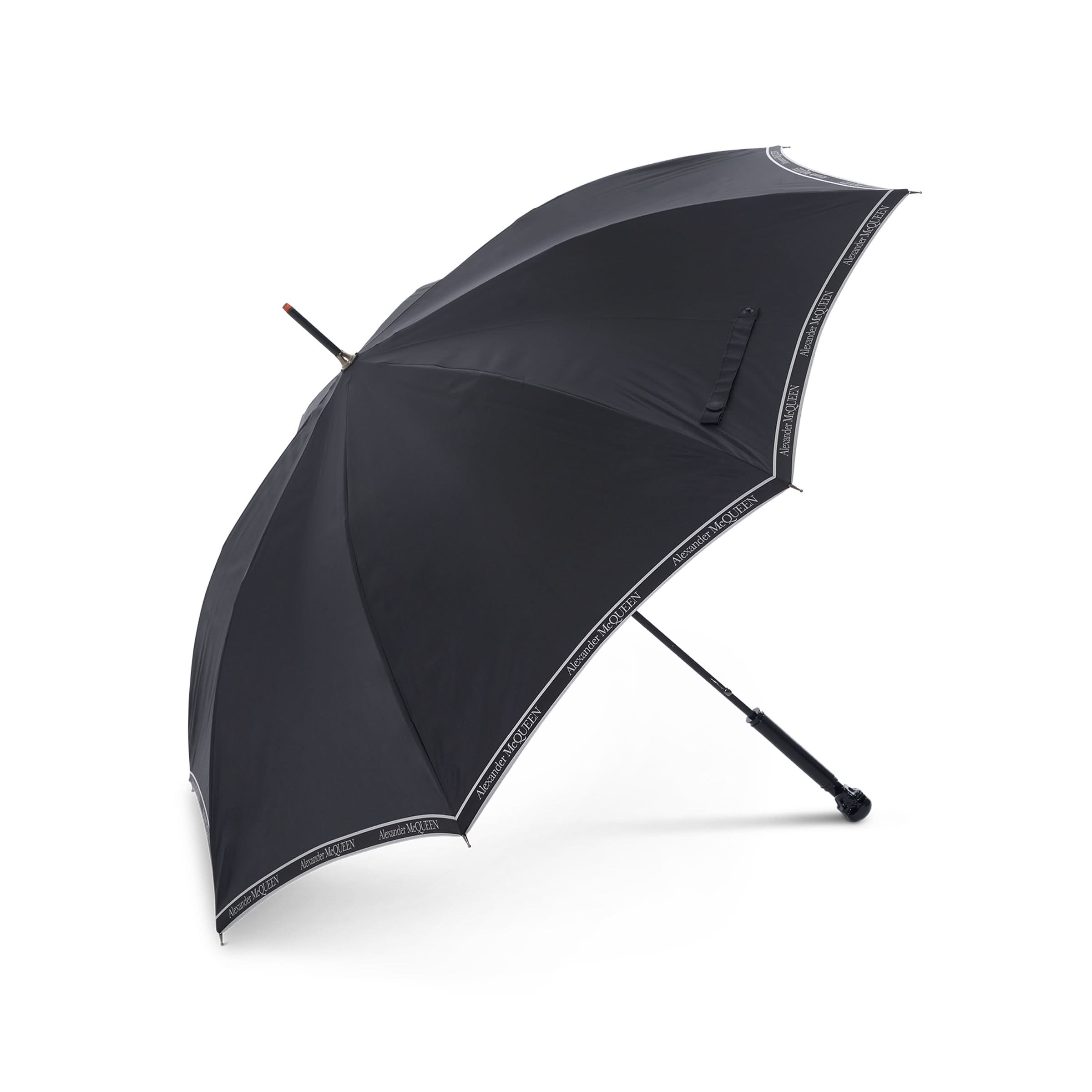 Skull Umbrella with Logo in Black