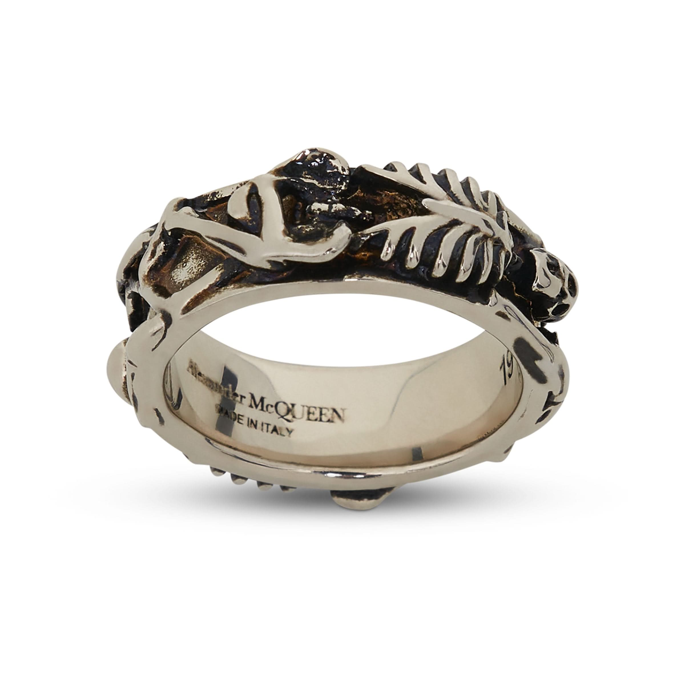 Dancing Skeleton Ring in Silver