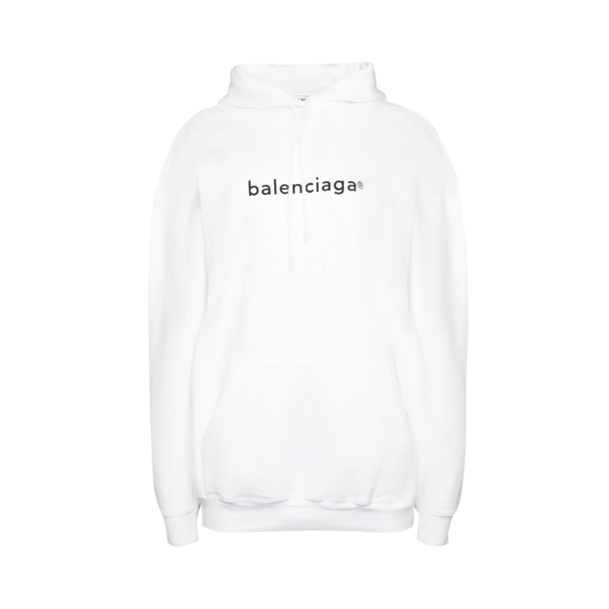 Copyright Logo Hoodie in White