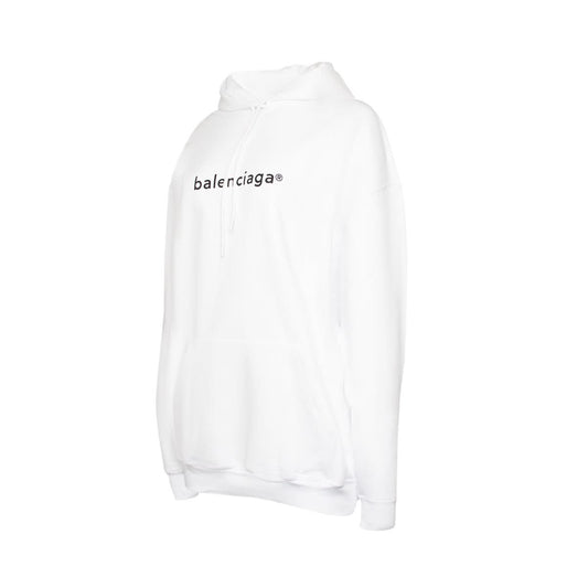 Copyright Logo Hoodie in White