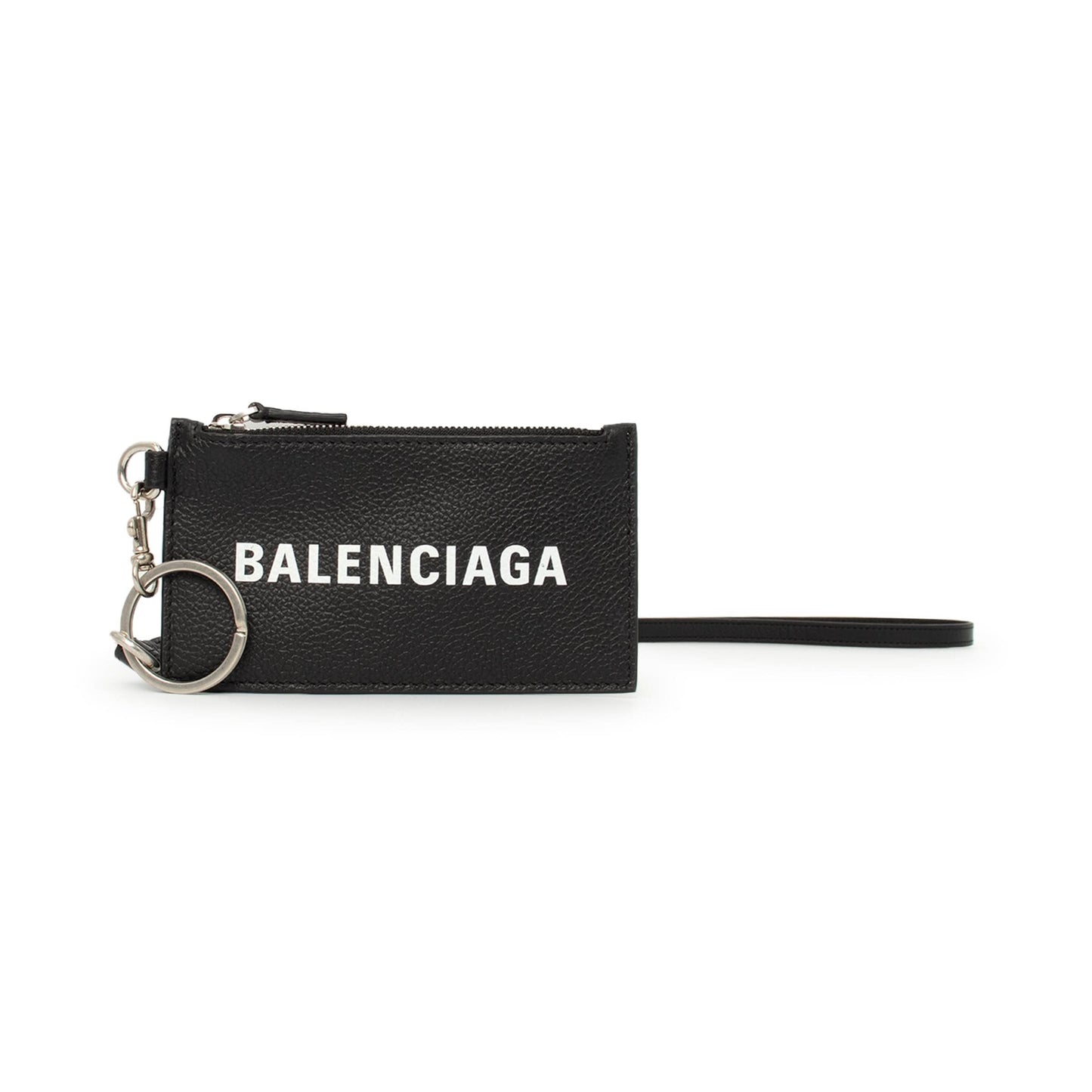 Cash Card Case On Keyring in Black/White