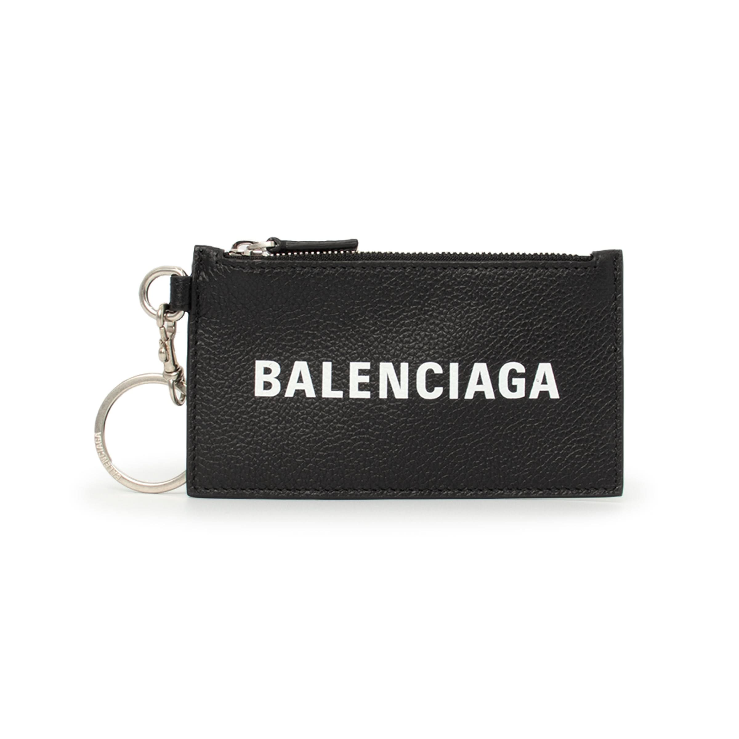 Cash Card Case On Keyring in Black/White