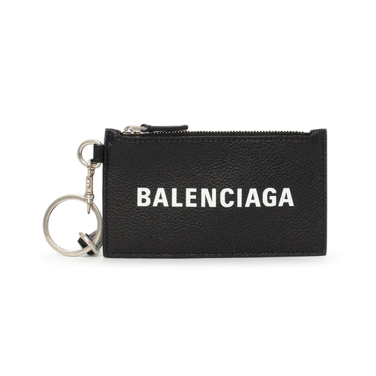 Cash Card Case On Keyring in Black/White