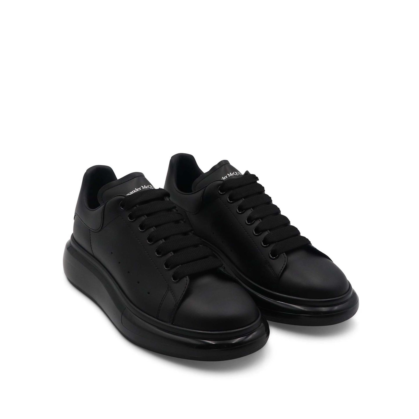 Larry Transparent Sole Sneaker in Black/Black