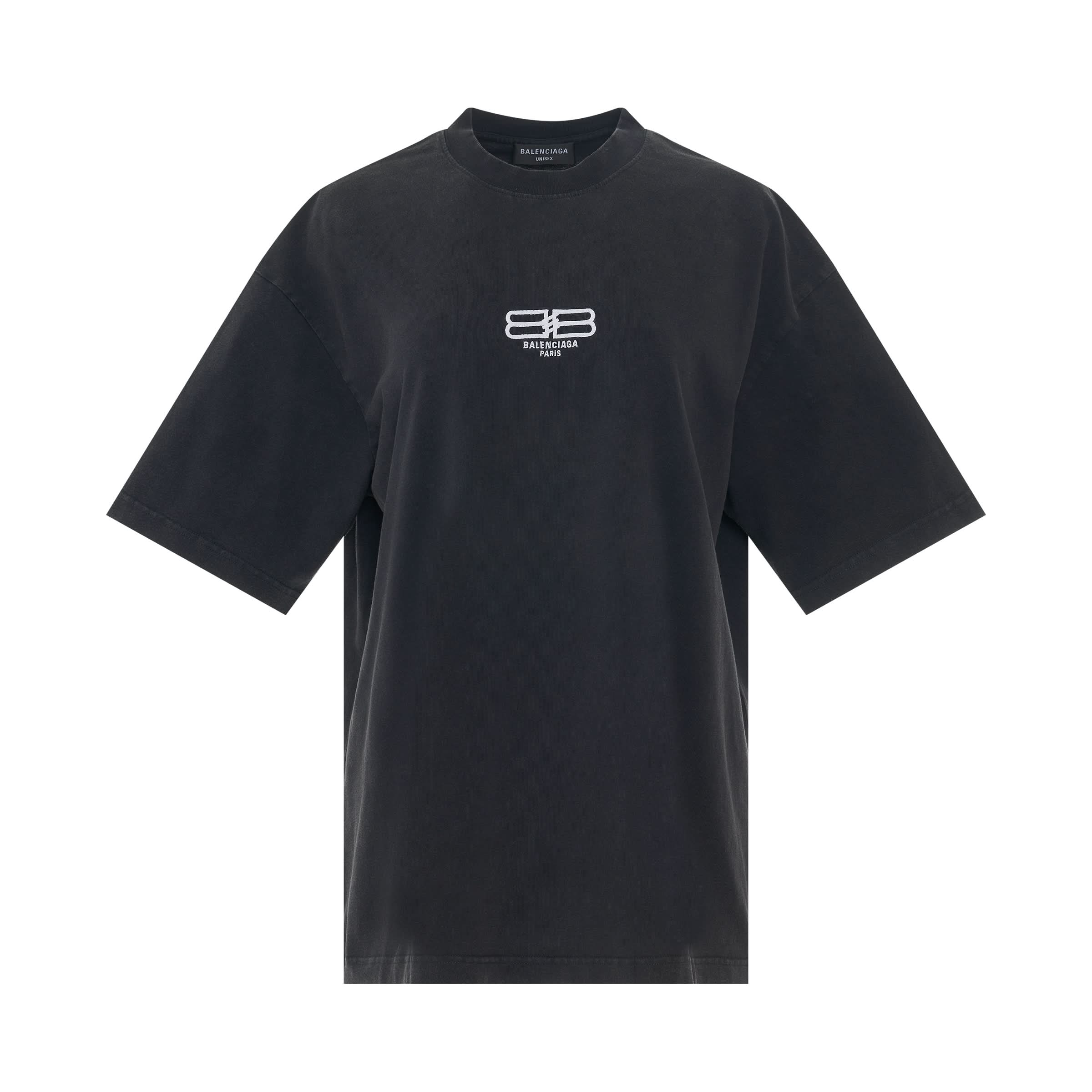 BB License Paris Vintage Jersey T-Shirt in Washed Black