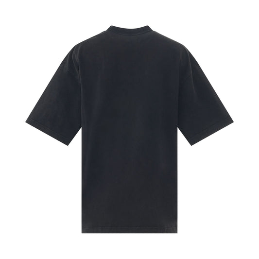 BB License Paris Vintage Jersey T-Shirt in Washed Black