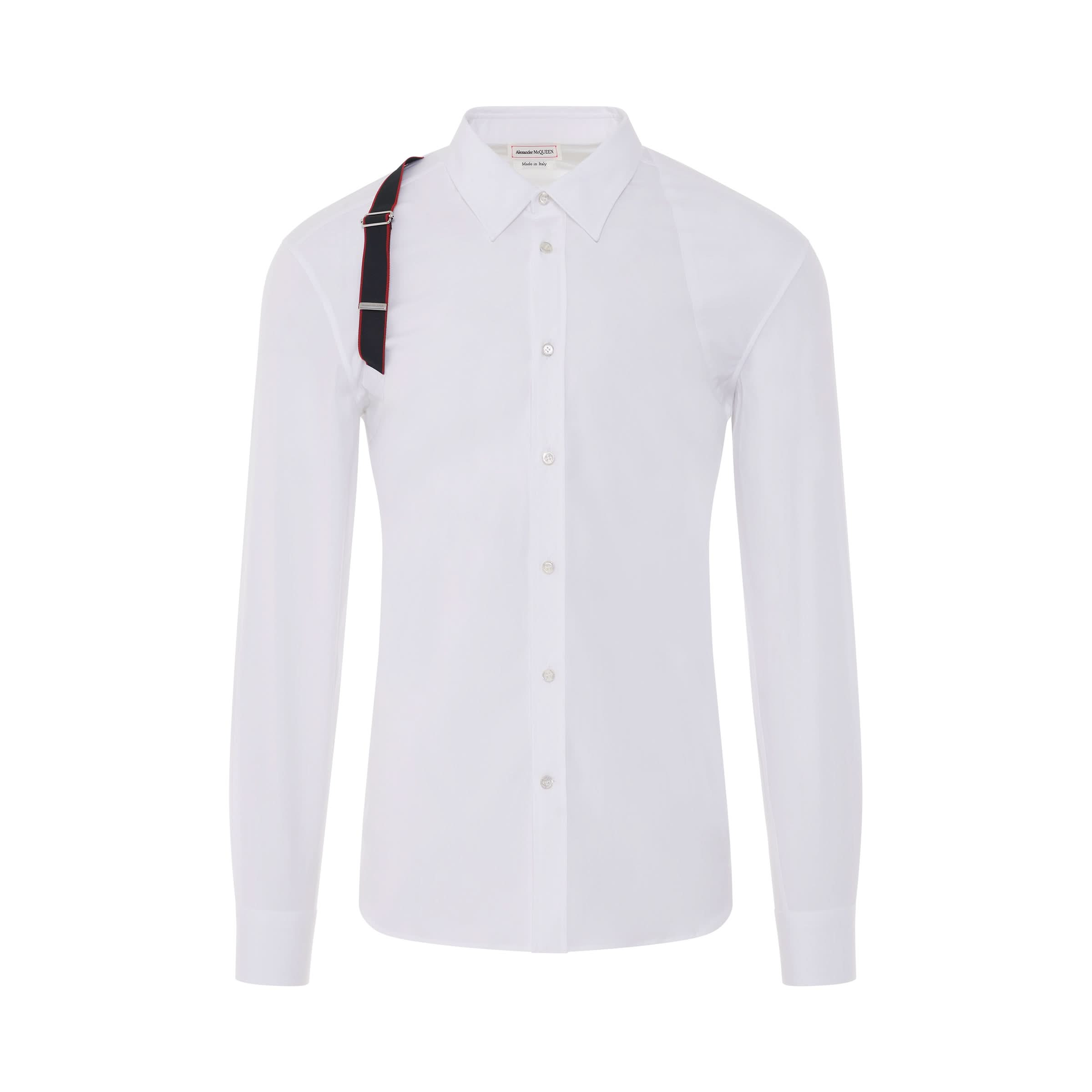 Shoulder Harness Shirt in White