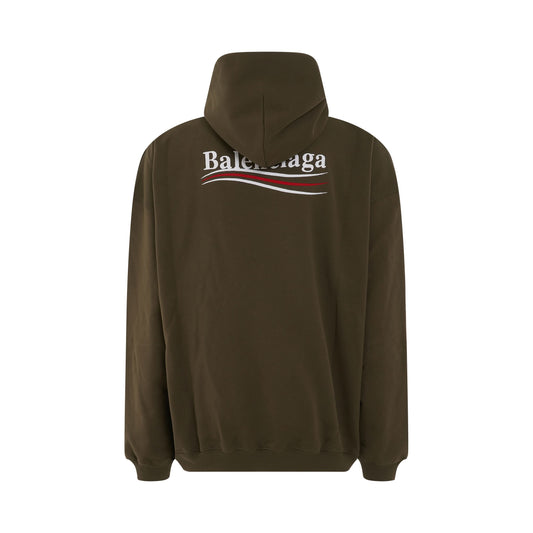 Political Campaign Hoodie in Khaki/White/Red