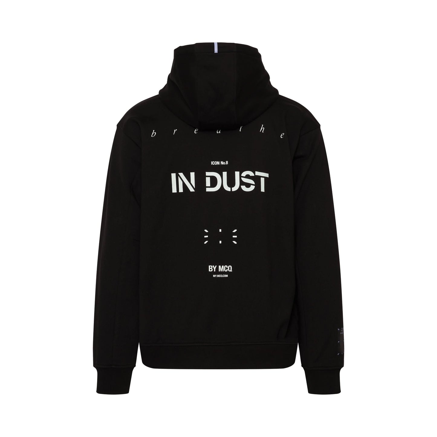 Icon in Dust Relaxed Hoodie in Black