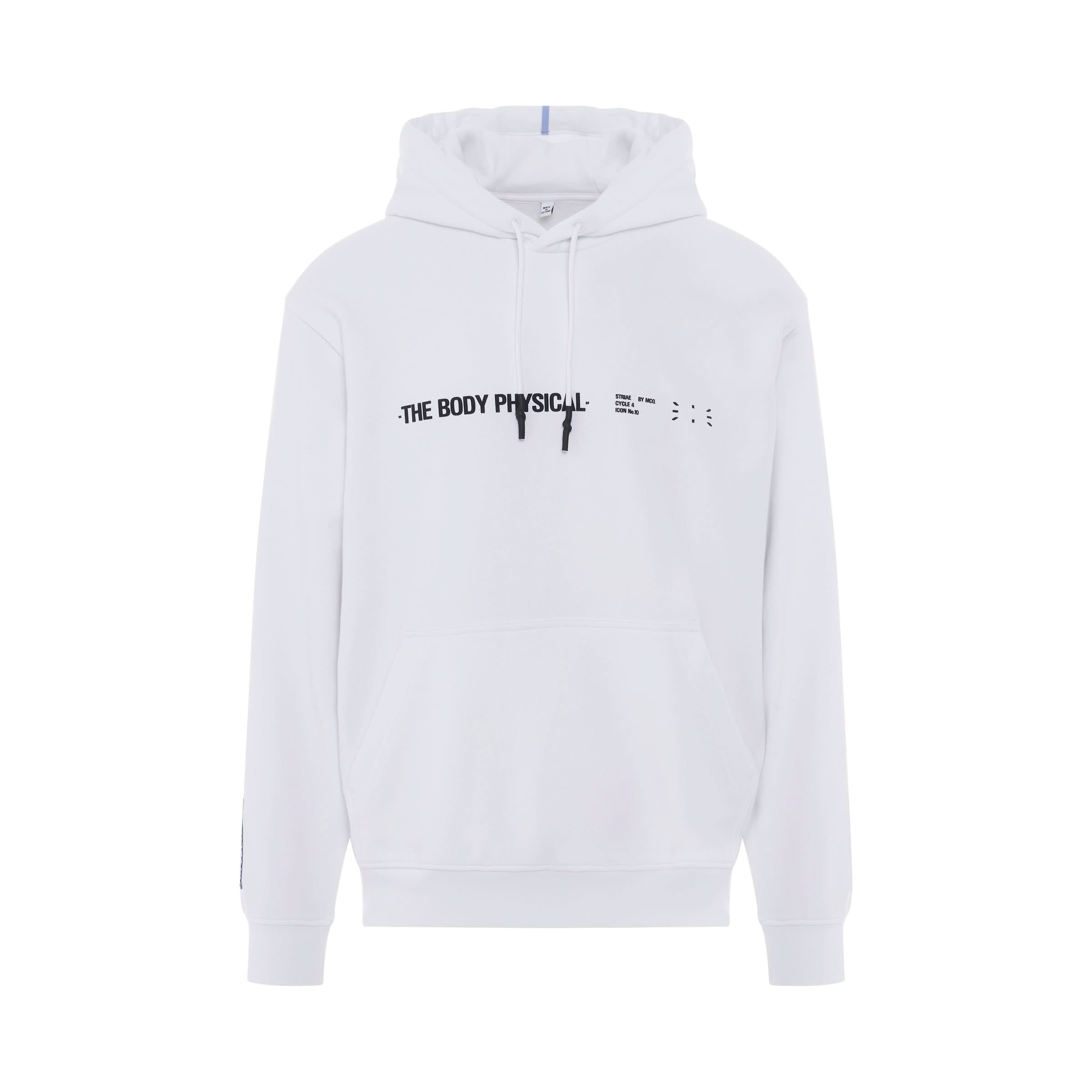 Striae Manifesto Hoodie in White