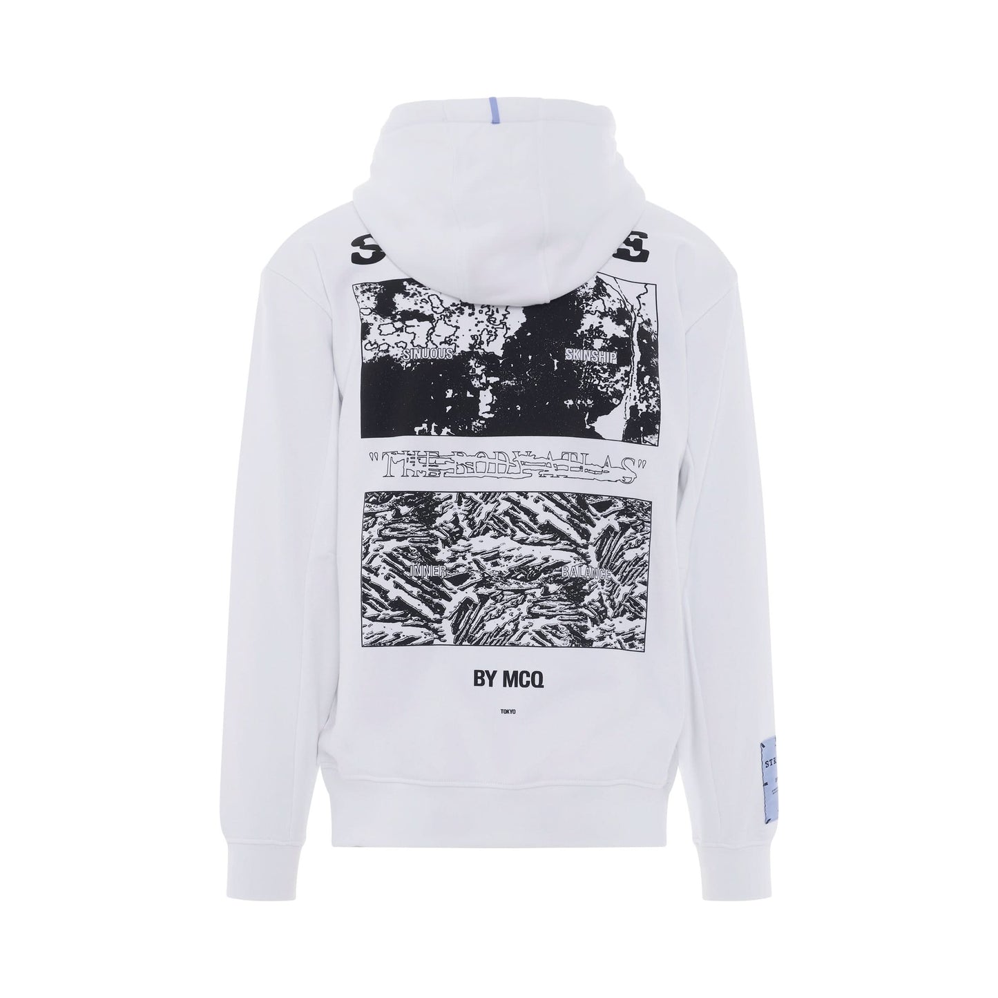 Striae Manifesto Hoodie in White