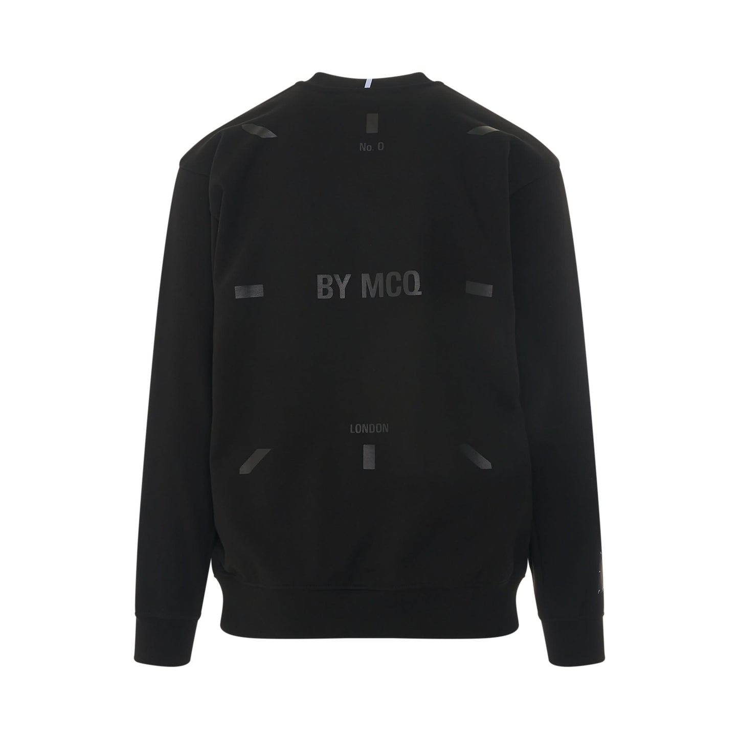 IC0 Embroidered Logo Sweatshirt in Black