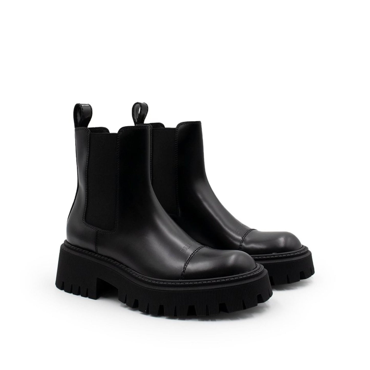 Tractor Ankle Boots in Black