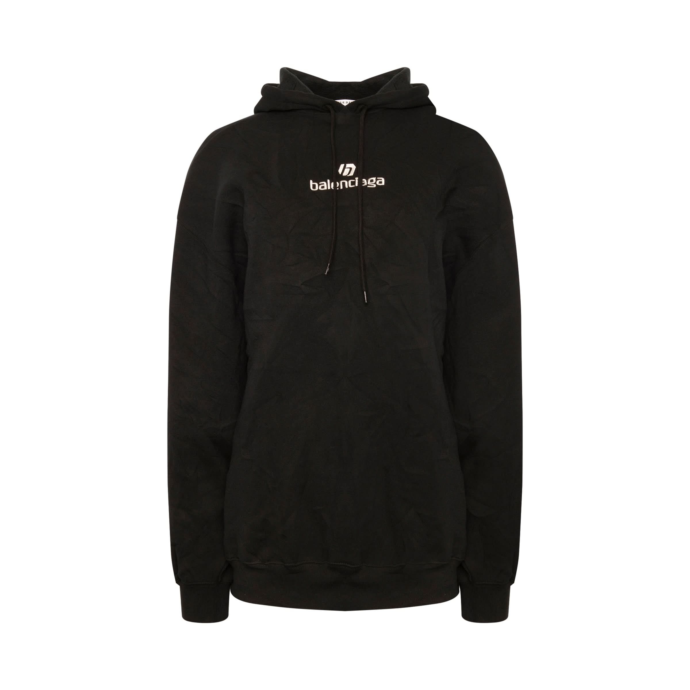 Sponsor Logo Hoodie in Black