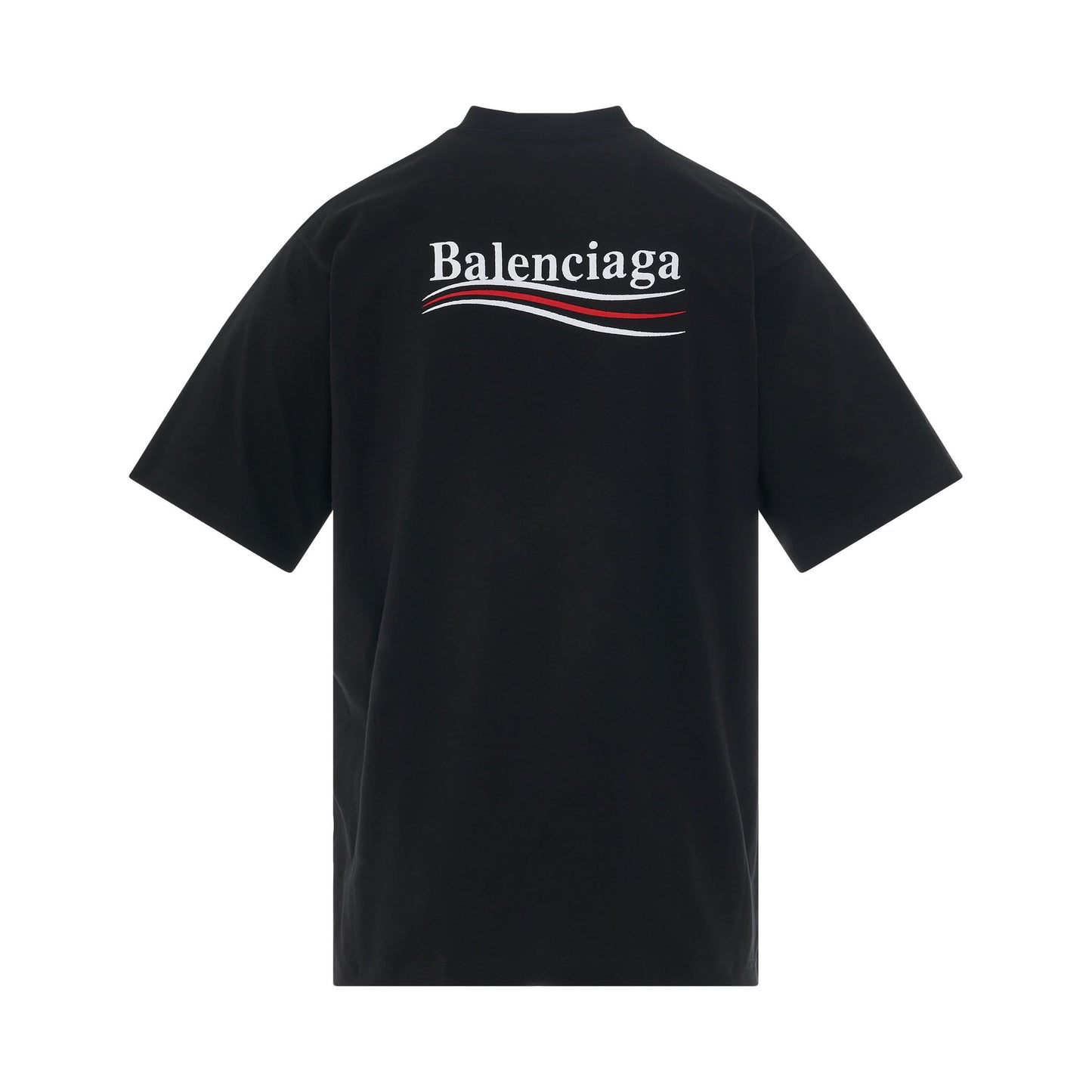 Political Campaign Oversized T-Shirt in Black